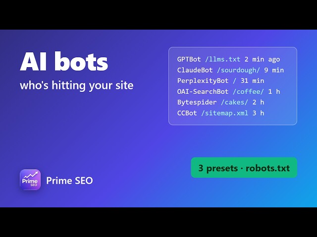 Which AI bots are hitting your WordPress site (and the 3-button robots.txt fix)