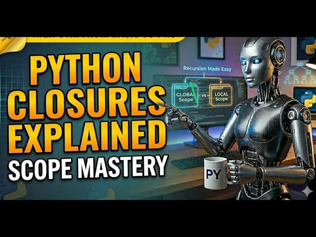 13. Python Advanced Concepts for Interviews | Scope, Closures & Recursion
