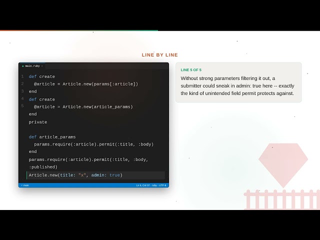 Ruby on Rails - Web development basic Series: Strong Parameters and Mass Assignment Protection