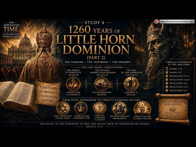 The Appointed Time #4 1260 years of Little Horn Dominion # 2 by Bible Student/Scholar David Zammit