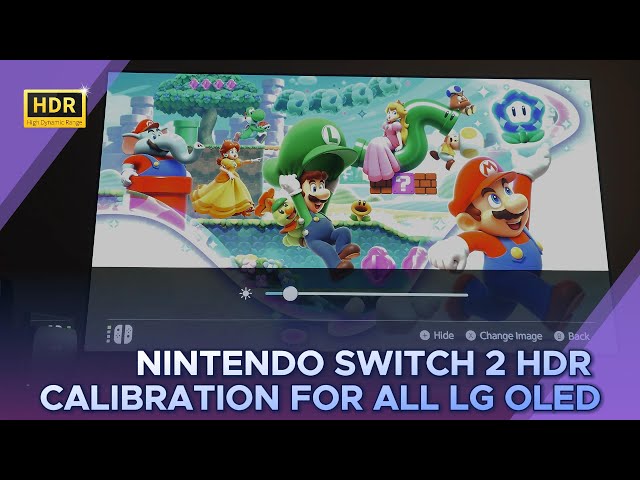 Nintendo Switch 2 HDR Calibration for All LG OLED TVs