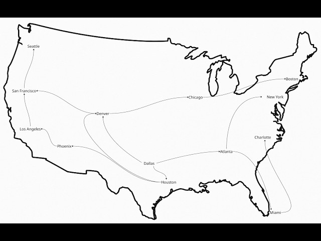 Understanding BFS and DFS using an Airline Flight Routes