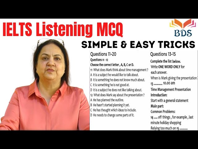 IELTS Listening MCQ - Simple & Easy Trick