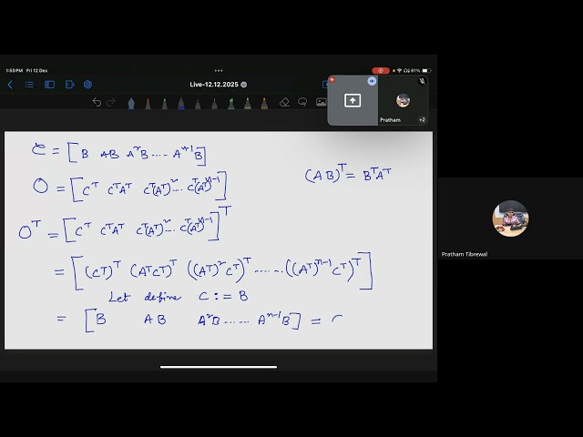 B.S Diploma - Control Engineering - Live Session (12.12.2025)