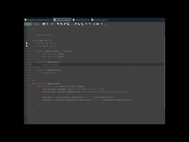 EJERCICIO1. PROGRAMACION GENERICA