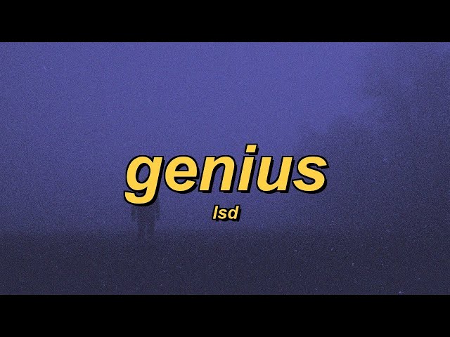 LSD - Genius (ft. Sia, Diplo & Labrinth) (slowed + reverb + lyrics)