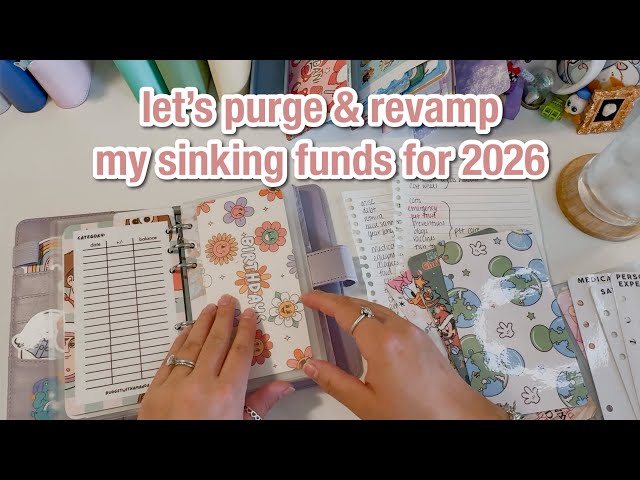 redoing my budget binders for 2026 | sinking fund categories explained