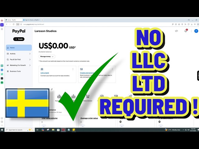 How to Create a PayPal Account in Sweden | How to Set Up PayPal Account in Sweden | Complete Guide