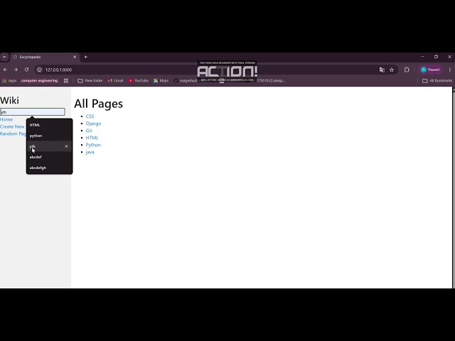 CS50W Project 1: Wiki