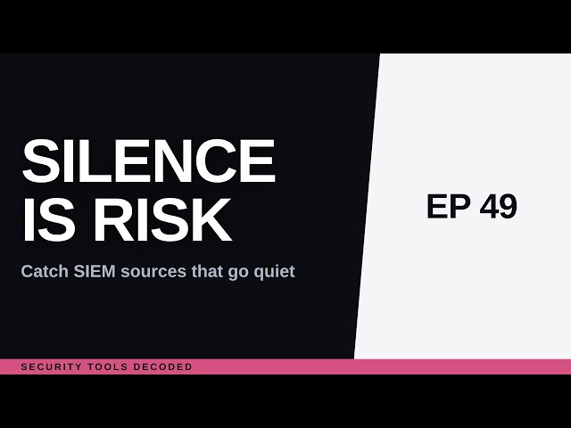 SIEM Ingestion Health Monitoring: Make Silent Failures Loud