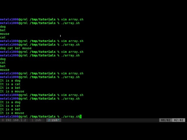 01 Shell Script Arrays Tutorial