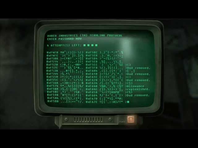 Fallout 3 and New Vegas - How to Hack a Terminal