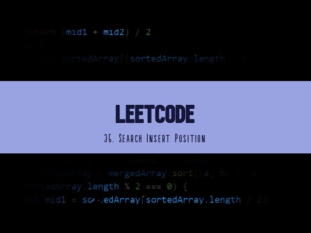How to search insert position || leetcode || pixenier