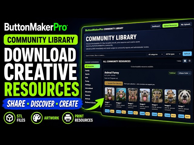 ButtonMakerPro Community Library | Download STL Files, Artwork & Creative Resources