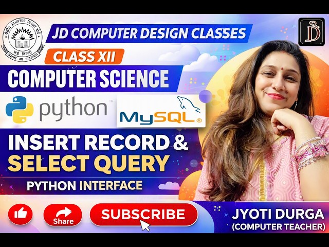 Python MySQL: Insert Records into Table | SELECT QUERY | CBSE Class 12 | COMPUTERSCIENCE