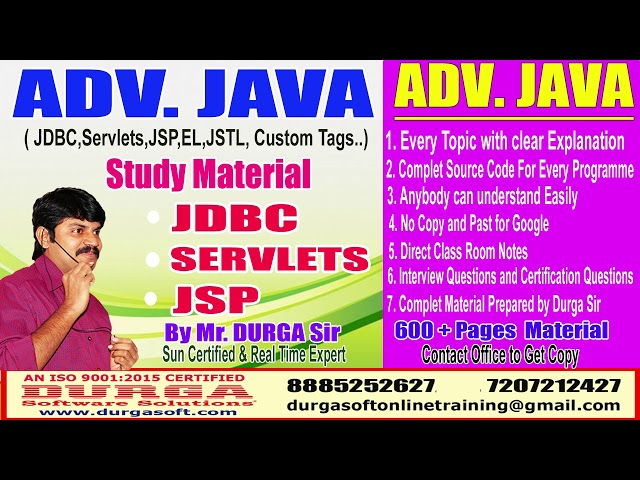 DURGA Sir Adv. Java  Study Material