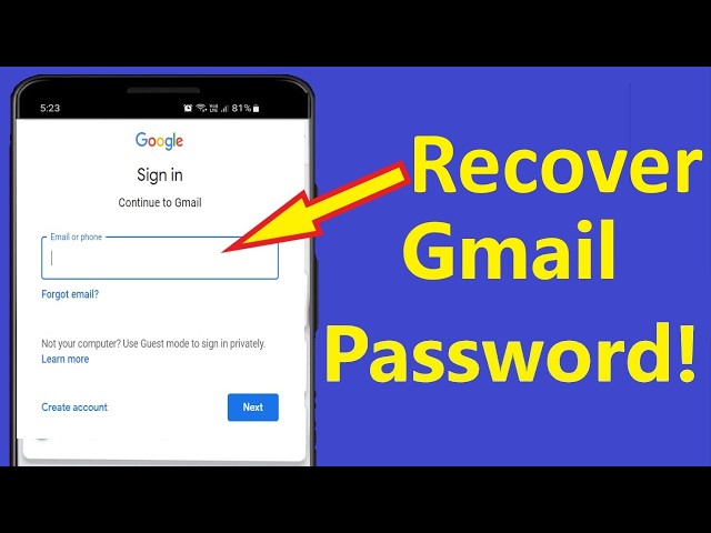 How to Recover Gmail Password!! - Howtosolveit