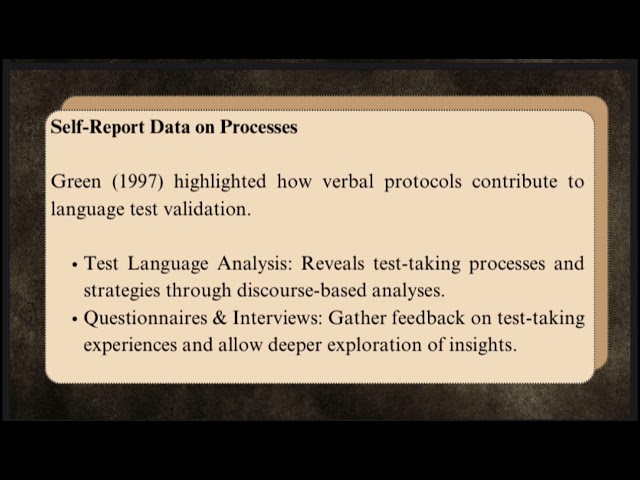 Methods of Test Validation and Qualitative Methods of Validation