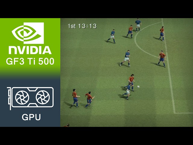 Pro Evolution Soccer 6 Gameplay GeForce3 Ti 500 (64MB VRAM)