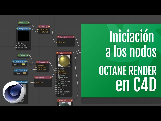 Nodos de Octane Render en Cinema 4D