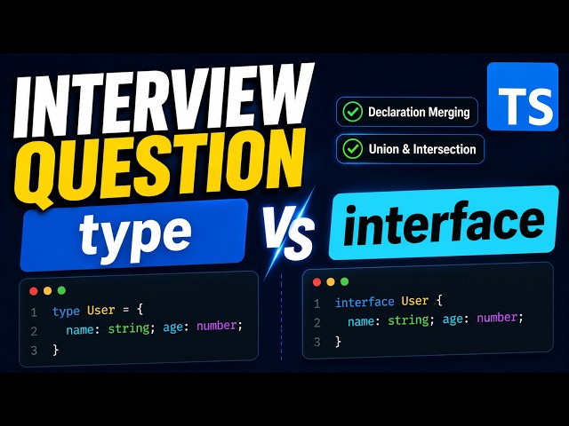 Type vs Interface in TypeScript (Frontend Interview Question)