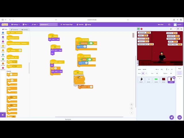 Maverick scratch - how to make a wall in a game