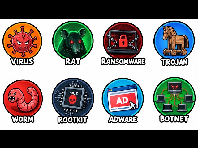 Every Type of Computer Virus Explained in 13 Minutes!