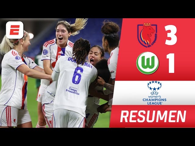 OL Lyoness le ganó 3-1 al Wolfsburg con DOBLETE de Hegerberg y es LIDER | Champions League Femenina