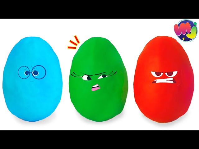 Huevos SORPRESAS de Play Doh de Colores  🌈🐷🎉