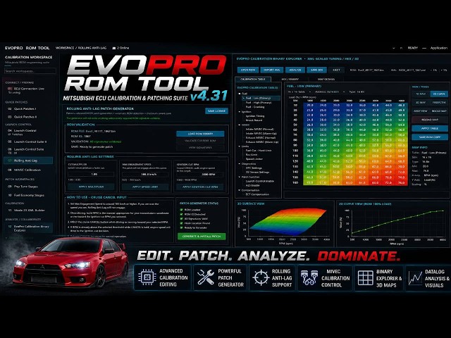 EvoPro ROM Tool v4.31 Overview