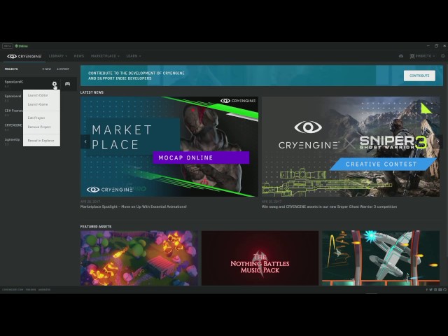CRYENGINE 5 Space Level Tutorial 01