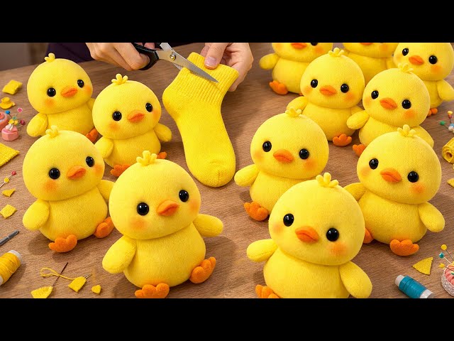 Handmade Sock Chicks 🐥No Sewing Machine Needed / Super Easy & Quick