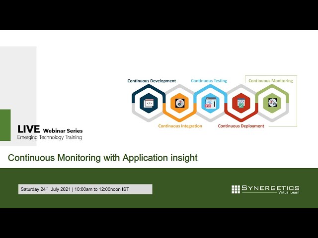 Continuous Monitoring with Application insights | DevOps | Synergetics Learning