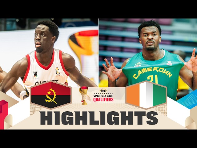 Guinea 🇬🇳 v Cameroon 🇨🇲 | Highlights | FIBA Basketball World Cup 2027 African Qualifiers