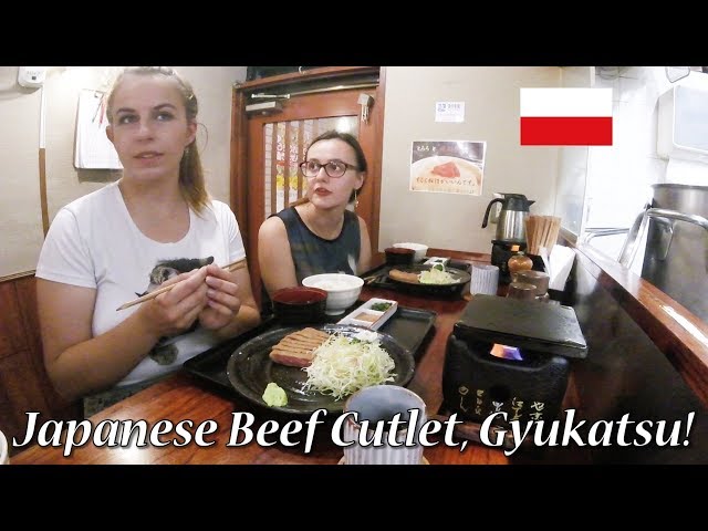 ポーランド人女子大生！絶品牛カツを食す！/ Polish girls eat japanese beef cutlet!