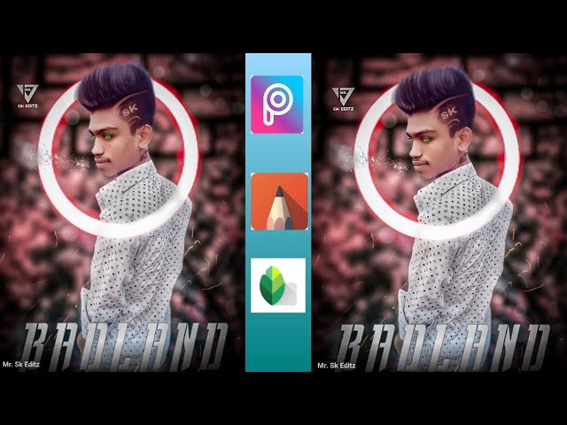 Picsart Tutorial Neon Glowing Effect \\ 2019 \\ Mr. Sk editz