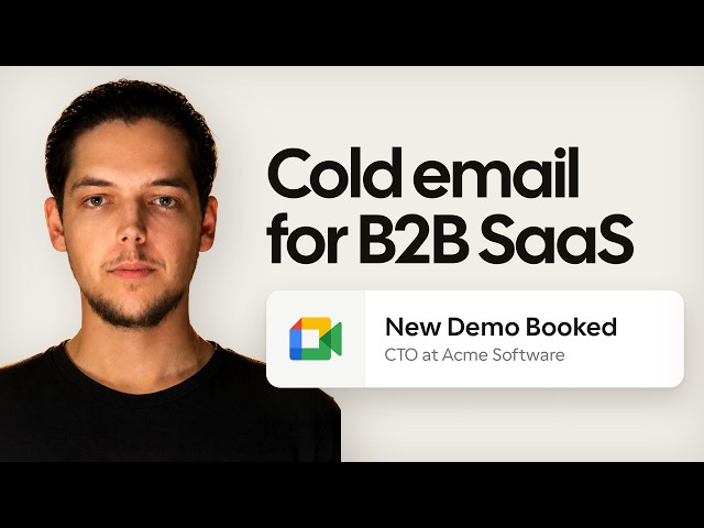 SaaS B2B cold email strategy (Book more demos)