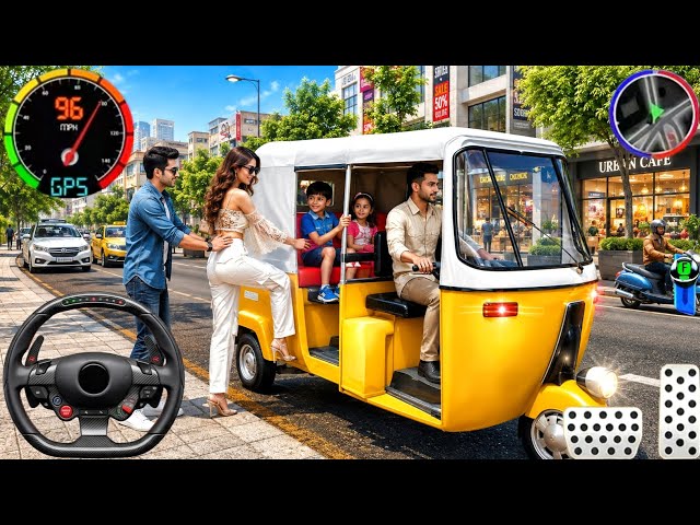 Juego de conducción de tuk-tuk: ¡Nuevo transporte de pasajeros con recogida y bajada en rickshaw ...