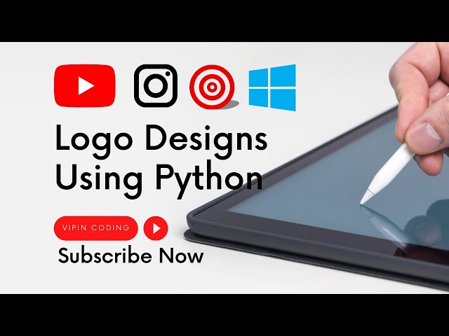 How to Create a Professional Logo Using Python | How to Design a Logo Using Python | vipin coding