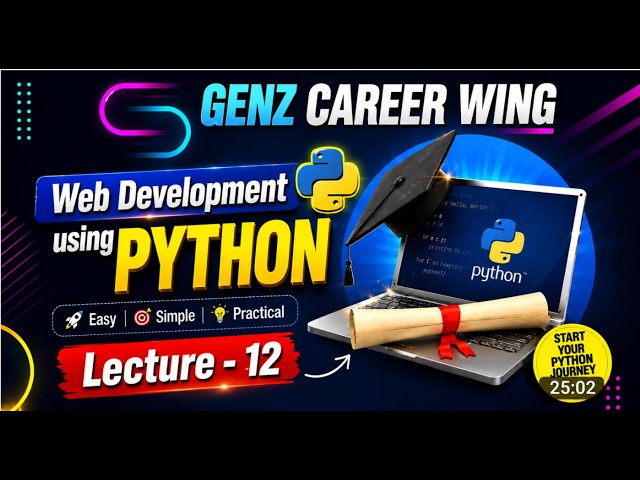 Web Development Using Python | Lecture 2 | Django,  Flask &  FastAPI | Complete Python Course 2026