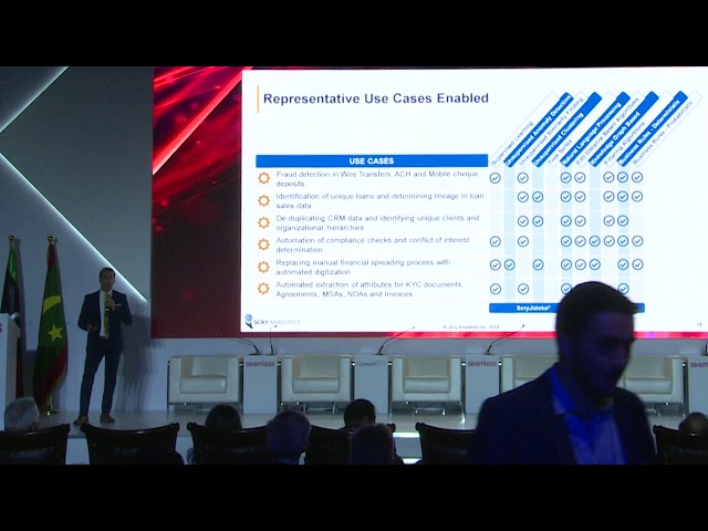Scry Analytics pitching at Seamless 2019