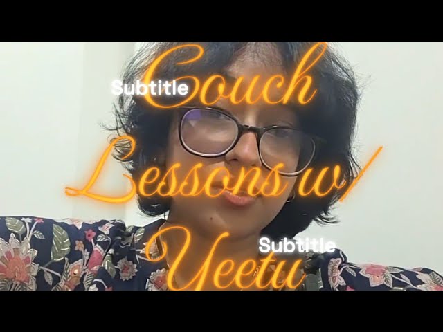 Cognitive Behavioral Therapy || Couch Lessons with Yeetu Ep. 1
