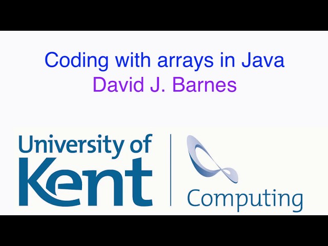 Coding with arrays in Java