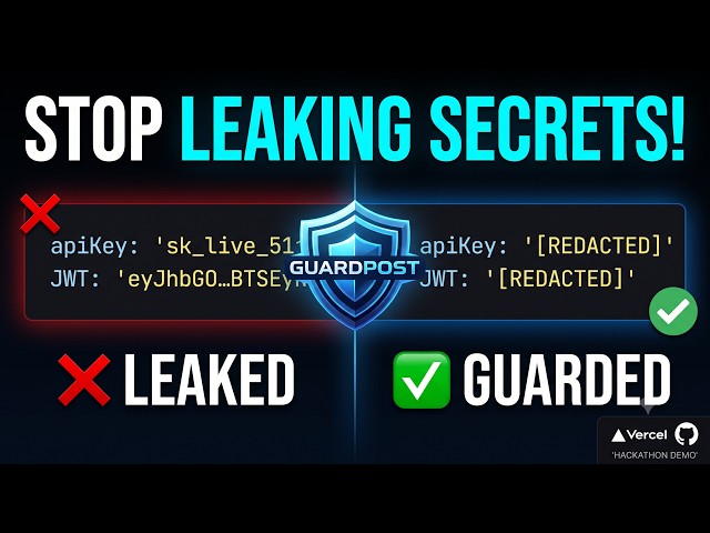 I Built a Zero-Trust Firewall to Stop API Key Leaks | GuardPost Demo