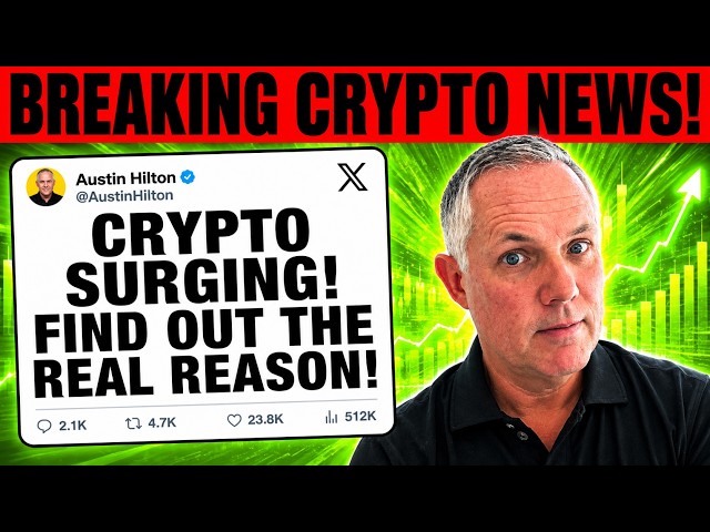 Crypto Surging! The Reasons Explained! Breaking Crypto News Today!