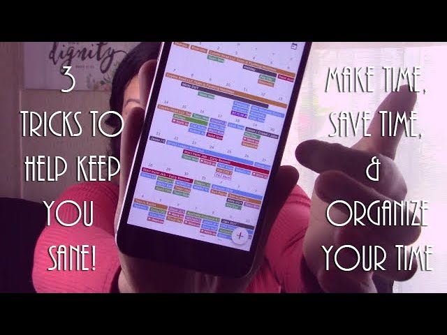 Take control and get organized with these time saving tips