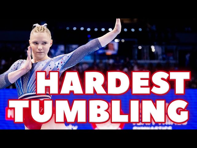 Most Difficult Floor Exercise Skills in the 2025-28 Code of Points