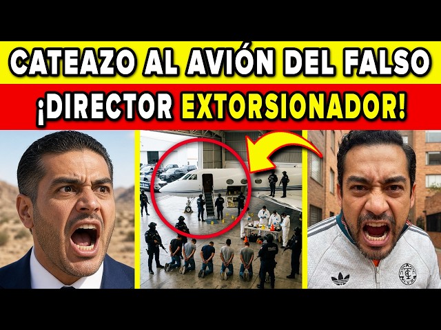 HARFUCH CEPILLA el AVIÓN PRIVADO del FALSO DIRECTOR de HACIENDA tras su CAPTURA por EXTORSIÓN