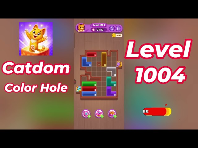 Catdom Color Hole Level 1004 Walkthrough [NEW UPDATE] 🐱🟣 | Relaxing Color Puzzle Game | Go Answer