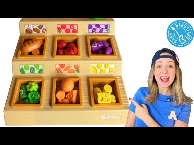 Learn Colors for Toddlers- Learning Video- Fruit & Veggies at the Farm Stand with Ms  Alyssa